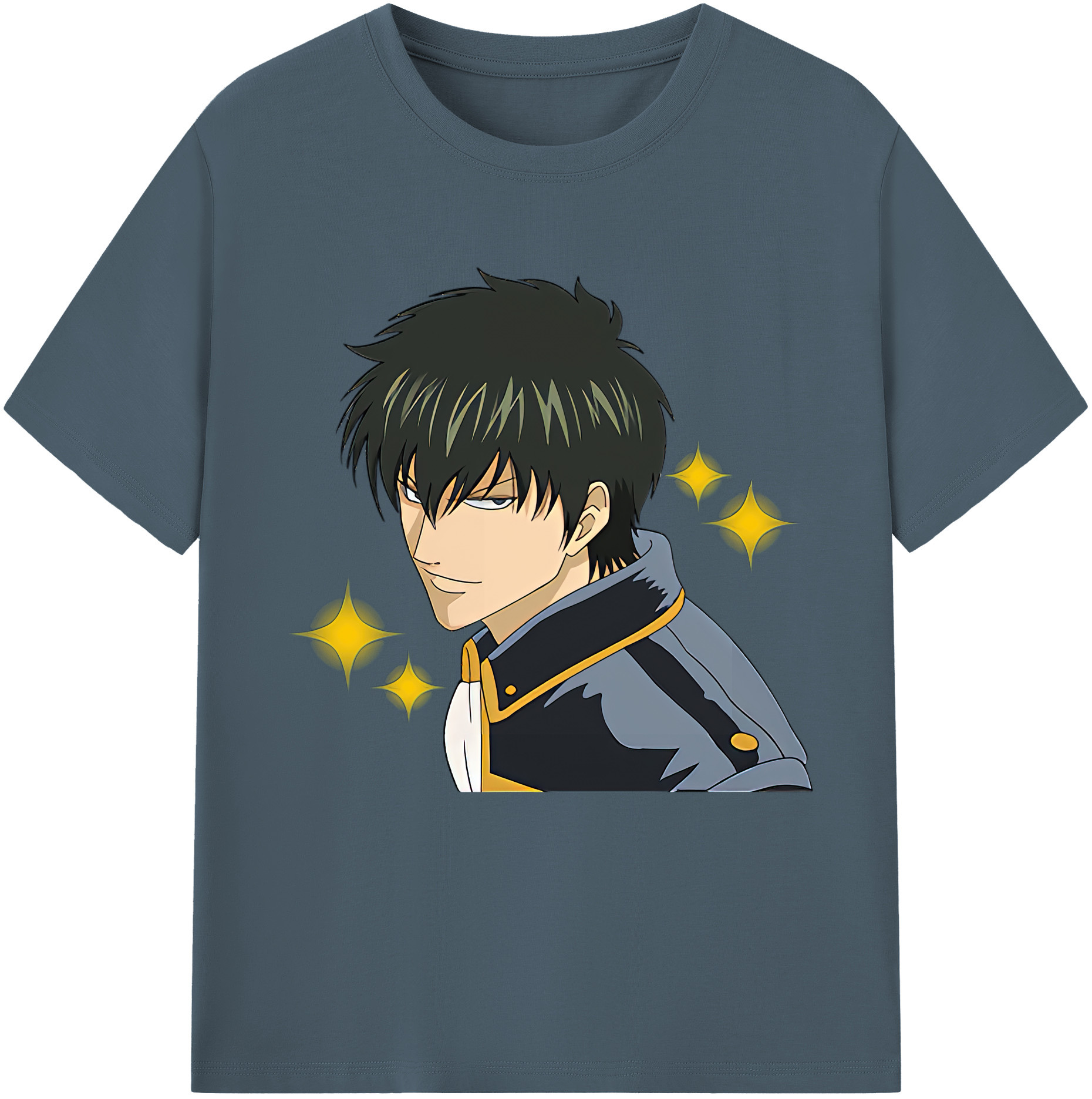 （画像用） ぎんたま 坂田銀時（さかたぎんとき） 神楽 志村新八（しむら しんぱち） GINTAMA Sakata Gintoki Kagura Shimura Shinpachi 綿100％半袖Tシャツ（フロントプリント）